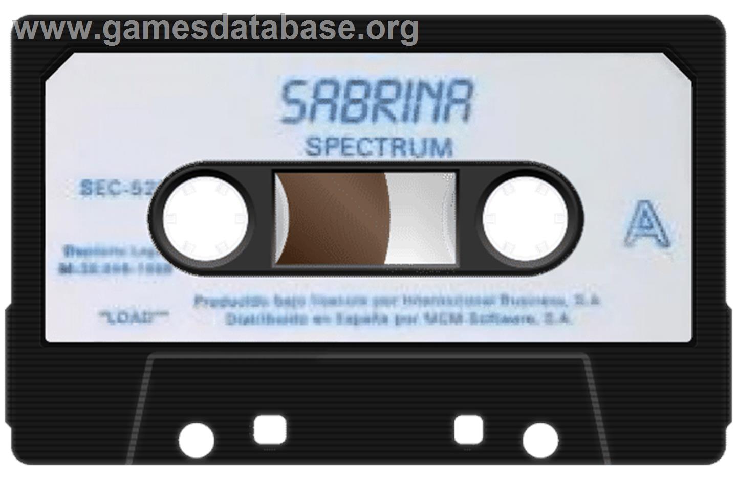 Sabrina - Sinclair ZX Spectrum - Artwork - Cartridge